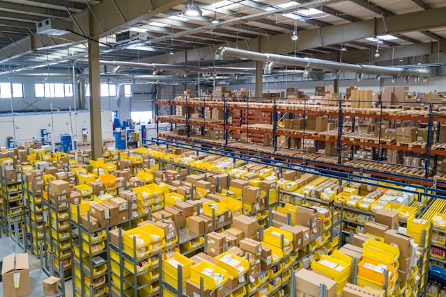Warehouse racking full of stock
