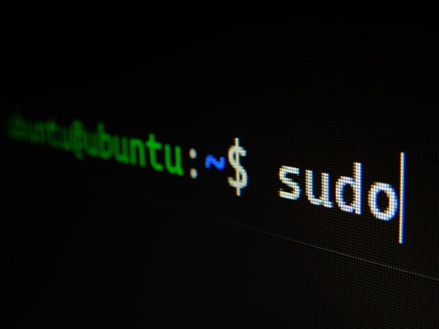 Linux terminal with a sudo prompt